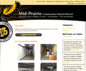 mid-prairie.org: Mid-Prairie School District
Mid-Prairie School District in Wellman, Iowa.