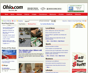 ohio.com: 
		Ohio.com - Homepage	
Akron, Canton, Cleveland and Northeast Ohio News, sports and information. Cleveland Browns, Cleveland Indians, Cleveland Cavaliers coverage, Find cars or automobiles, jobs, homes and apartments for Akron, Canton and Cleveland.