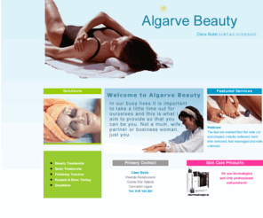 algarvebeauty.com: Algarve Beauty Index
Beauty Treatments by Clare in tranquil surroundings Carvoeiro, Lagoa.Portugal

 
