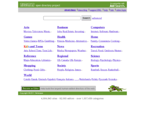 dmoz.com: ODP - Open Directory Project
Help build the most comprehensive human-reviewed directory of the web