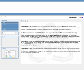 kazpetrotest.kz: KAZPETROTEST LLP. PVT analysis.Sampling services.Reservoir fluid analysis.Oil field analysis.Oil field laborator services.Oil and gas analysis.Aksai.Kazakhstan.
KAZPETROTEST LLP PVT analysis.Sampling services.Reservoir fluid analysis.Oil field analysis.Oil field laborator services.Oil and gas analysis.Aksai.Kazakhstan.