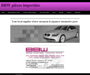 bbwpieces.com: BBW pièces importées - Home
Your local source for quality european and japanese car parts!