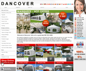 dancover.org: Tents Shelters garages Canopy and canopys boat storage tent machinery and 
cars by Dancover UK
Tents Shelters garages Canopy boat storage and tents for machinery  all sizes of portable garages