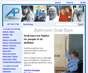 bathroom-safety-bars.com: Bathroom Grab Bars - Residential and ADA many styles
bathroom grab bars, ADA compliant grab bar installation safer for disabled and people of all abilities