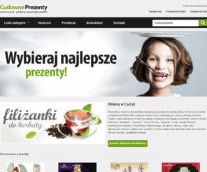 cud.pl: Cud.pl - Sklep z prezentami - Cudowne prezenty :: prezenty, śmieszne rzeczy, upominki, porcelana
Sklep z prezentami - Cudowne prezenty :: prezenty, śmieszne rzeczy, upominki, porcelana; sklep internetowy