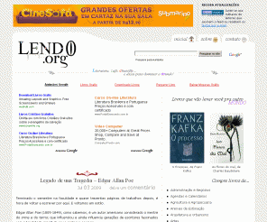 lendo.org: Lendo.org | Livros, literatura e resenhas
Literatura contemporânea e clássica, resenhas e indicações de livros