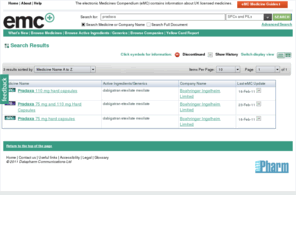 pradaxa-pi.com: Search Results - electronic Medicines Compendium (eMC)
Search Results