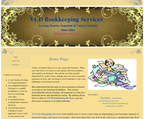 vcdbook.com: full-charge bookkeeping, VCD Bookkeeping Services Home
VCD Bookkeeping Services has been providing excellent, full-charge bookkeeping since 2001.