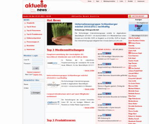 aktuellenews.at: Aktuelle News - Businessnews, Firmennews, Produktenews
Auf www.aktuellenews.at finden Sie aktuelle News, neue Produkte und Medienmitteilungen