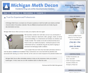 michmethdecon.com: Clandestine Drug Lab Cleanup | Michigan Meth Decon
With over 20 years experience in both the health care and hazardous materials industry, Michigan Meth Decon can make your property safe again.