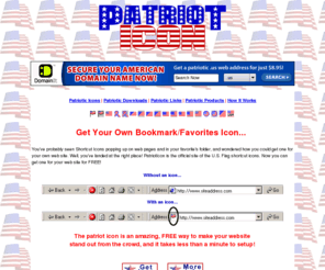 patrioticons.org: Patriotic Flags, Icons & Images at PatriotIcon.org
Get free patriotic flags, icons, images, sounds and graphics.  Download patriotic flag images free.