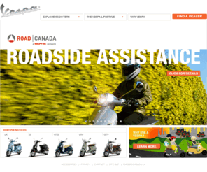 vespa-canada.com: Vespa Canada Motorscooters
The official web site of Vespa Canada.  Everything one needs to know about the full range of Vespa Scooters in Canada.