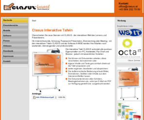 clasus.at: Clasus interaktive Boards
Clasus Interaktive Tafeln für Schule, Präsentation und Business. Lernsoftware und Autorentool A-MIGO.