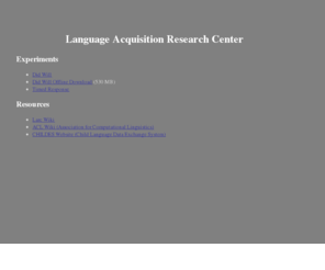 cunylarc.org: Language Acquisition Research Center
