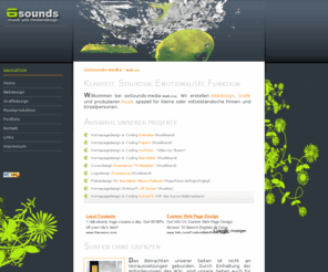 sixsounds-media.de: sixSounds-media | Musik-, Grafik- und Webdesign
Webdesign (CSS / XHTML) - valide und barrierefrei, Grafikdesign, Musikproduktion. Wir sind die Anderen.