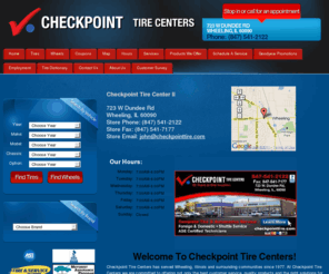 checkpointtire.com: Checkpoint Tire Centers | Goodyear and Dunlop tires sales and service | Wheeling, IL
CHECKPOINT Tire Centers - Goodyear, Dunlop and Kelly tires in Wheeling, Illinois