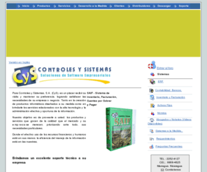 controlesysistemas.com: Controles y Sistemas, S.A. (CyS)
Todo en Análisis, Diseño y Desarrollo de Sistemas,  Consultorías en Software, Redes y más