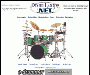 drumloops.net: Directory For Drum Loops
Hiphop, rock, and techno breakbeats, drum samples, and drum loops... phat hip hop, rock, urban, rap, techno, and reggae breakbeats on CD.