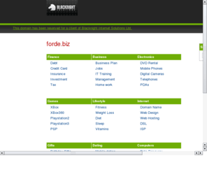 forde.biz: Site hosted by Blacknight Internet Solutions Ltd
This site is hosted by Blacknight Internet Solutions Ltd, one of Ireland's foremost webhosting providers. W
hy pay more for domain registration, hosting or digital certificates?