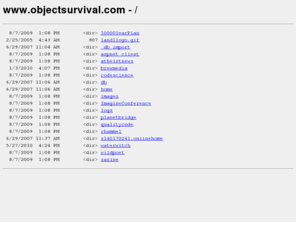 objectsurvival.com: objectsurvival.com - /
