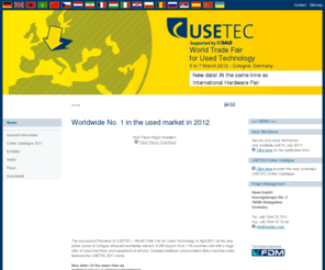 usetec-holland.com: World Trade Fair for Used Technology - The used market is moving to
the trade fair city of Cologne.
RESALE