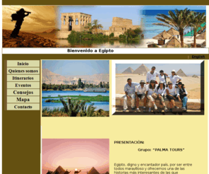 beautyegypt.com: Travel agency in Luxor, Egipto, oasis, Siwa, Fayoum, Baharia, Farafra, 
Dakhla, Kharga, El Cairo
We are a receptive travel agency located in Luxor, Egypt, with more than 20 years of experience in this sector. We organize tours for individuals, groups, alternative tourism programs and incentives. Our service is personalized, highly professional, reliable, responsible and at the same time competitive in price and quality.Palma Tours & Beauty Egipto