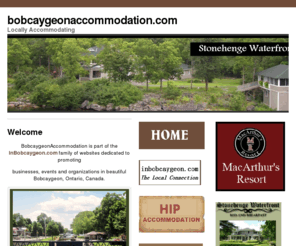 bobcaygeonaccommodation.com: BobcaygeonAccommodation
Locally Accommodating