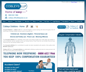 cobleyssolicitors.com: Liverpool Solicitors, Solicitors Liverpool, Liverpool Lawyers, Lawyers Liverpool, Merseyside Solicitors, Solicitors Merseyside
It is now not a very difficult task to find solicitor in Liverpool, there are so many solicitors to choose from Easylaw.co.uk. We help you in searching for a solicitor in Liverpool exclusive for you. The potency of the legal sector in Merseyside means there is much choice with choosing a Liverpool Lawyers, Lawyers Liverpool, Merseyside Solicitors, and Solicitors Merseyside.