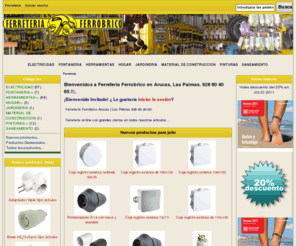 ferreteriaferrobrico.com: Ferretería Ferrobrico!, Ferretería Ferrobrico  grandes ofertas en todos nuestros articulos
Ferretería Ferrobrico! :  - Herramientas Pinturas Jardinería fontanería Electricidad Hogar Material de construcción ferreteria ferrobrico, arucas, las palmas, miller bajo, melenara, herramientas, maquinaria, makita, stanley, abac, ferreteria, herrajes, fontaneria, griferia, material electrico, material para construccion, jardines, regalos,abierto 24 horas, Tiendas, Las Palmas