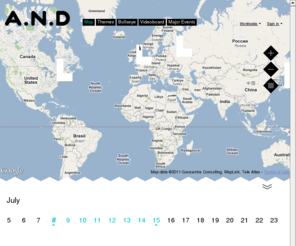 theandproject.com: A.N.D / Worldwide
Woody Allen once noted that 80% of success is showing up. We give you the other 20%: the right places, people and events.