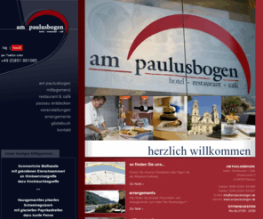 ampaulusbogen.de: Willkommen im Hotel Am Paulusbogen in Passau in Niederbayern - Hotel Restaurant Cafe
Freuen Sie sich auf erholsame Urlaubstage in der schönen Dreiflüssestadt Passau in Niederbayern - Hotels in Passau laden Sie ein.