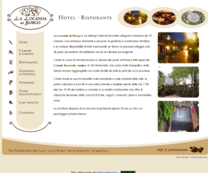 lalocandadelborgo.com: hotel via Nomentana Roma | la locanda del borgo albergo pizzeria a roma
Albergo ristorante zona Nomentana a Roma. La Locanda del Borgo è un albergo di seconda categoria composto da 18 camere con ristorante pizzeria servizio catering...