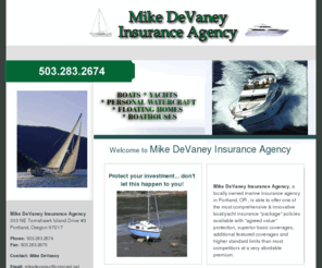 mdevagency.com: Mike DeVaney Insurance Agency: Boat, yacht, floating home, boathouse insurance
Get a new online auto insurance quote, buy car insurance online, save money on auto insurance