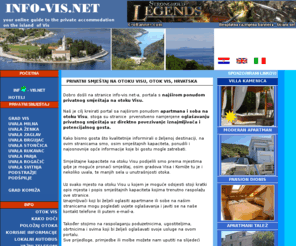 info-vis.net: info-vis.net your online guide to the private accommodation on the island of vis
Dobro došli na stranice info-vis.net-a,portal s najširom ponudom privatnog smještaja na otoku Visu