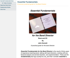 jgorecki.com: Essential Fundamentals Home
Band Books, Essential Fundamentals, Band Directors