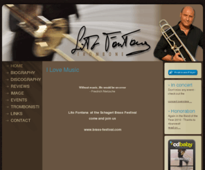 litofontana.com: Lito Fontana - Trombone :: Home
Lito Fontana, Trombone, Trombonisti Italiani, litofontana, Posaune