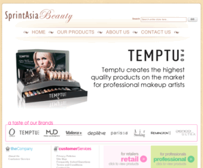 sprintasiabeauty.com: Sprint Asia Beauty
Sprint Asia Beauty, Make up, Temptu, Orly, Mud, Beauty Blender, Valera, Depileve, Parissa, Air Stockings, Remington, Denco