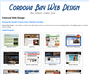 cordovabaywebdesign.com: Colwood: Victoria, BC Web Design
Colwood British Columbia web design firm offering web site design, web development, search engine optimization and web hosting - West Shore Web Design and Internet Services is based in the West Shore region surrounding Victoria BC.
