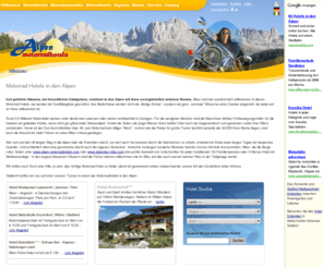 gardasee-bike.com: Motorradhotel Motorrad Hotel: Motorradhotels - Motorradurlaub
Herzlich Willkommen bei den Motorradhotels! Wir haben alle Informationen rund um das Thema Motorrad Hotel. Die schönsten Touren finden Biker bei uns und die schönsten Unterkünft in unserem Alpenhotel. Planen Sie ihre Biketour auch direkt bei uns.