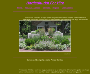 horticulturist4hire.com: Horticulturist For Hire
