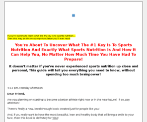 sports-nutrition321.info: Sports Nutrition Secrets Uncovered
