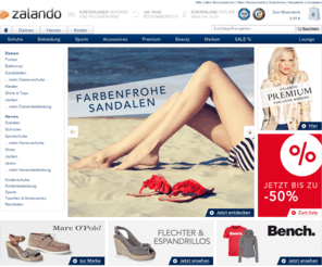 zarlando.com: Schuhe & Mode versandkostenfrei online kaufen | ZALANDO
Schuhe und Mode von über 800 Marken versandkostenfrei kaufen im Online-Shop von ►ZALANDO
