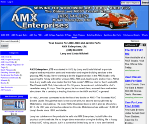 amx-enterprises.com: AMX Enterprises
AMX Enterprises. Serving the Worldwide AMC Hobby Since 1972. The Oldest and MOST Trusted Name.