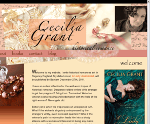ceciliagrant.com: Historical Romance Author Cecilia Grant
Cecilia Grant, author of the romance novel A Lady Awakened