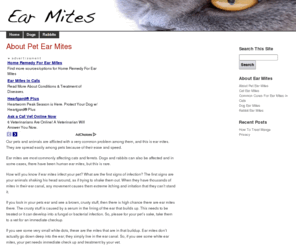 earmites.net: Ear Mites
How to get rid of ear mites in your cats, dogs or rabbits.