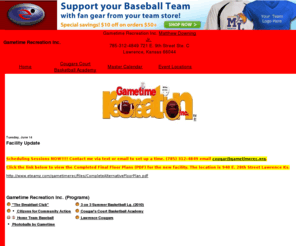 gametimerec.org: Gametime Recreation Inc.
gametime recreation inc.:organization web site hosted at eteamz - Lawrence, Kansas 66044 USA