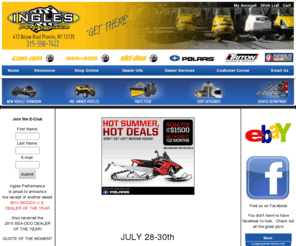 inglesperformance.com: Phoenix New York Polaris Can-Am Sea-Doo Ski-Doo ATV Snowmobile Watercraft Ingles Performance
Ingles Performance Phoenix Syracuse NY Dealer Used ATVs Utility Vehicles Snowmobiles Watercraft Trailers BRP Can-Am Spyder Roadster Polaris Sea-Doo Ski-Doo Featherlite Triton Parts Accessories Service