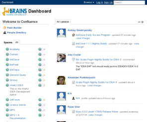 jetbrains.net: Dashboard - Confluence
