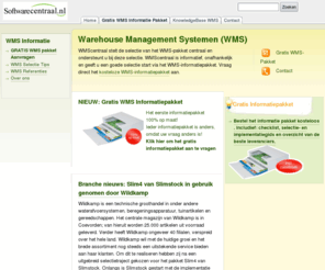 wmscentraal.nl: WMS-systemen Gratis WMS-Infopakket  WMS-pakketten WMS software WMS info
WMS-systemen en WMS-software pakketen vergelijken op een site. Warehouse Management Systemen-selectie is nog nooit zo eenvoudig geweest met het WMS-selectie en WMS-informatiepakket.