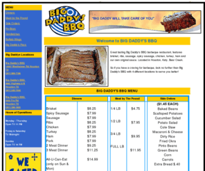 Bigdaddybarbeque Com Big Daddy S Bbq Houston Katy Texas Big Daddy Will Take Care Of You
